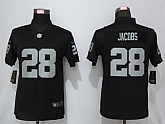 Women Nike Oakland Raiders 28 Jacobs Black Vapor Untouchable Limited Jersey,baseball caps,new era cap wholesale,wholesale hats